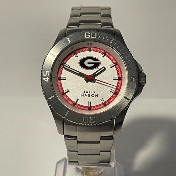 Georgia Bulldogs OFFICIAL NCAA Stainless-Steel Watch by Jack Mason !!!NEW!!! - Picture 9 of 10